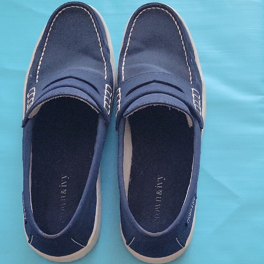 Crown & Ivy Blue Loafers Slip-Ons